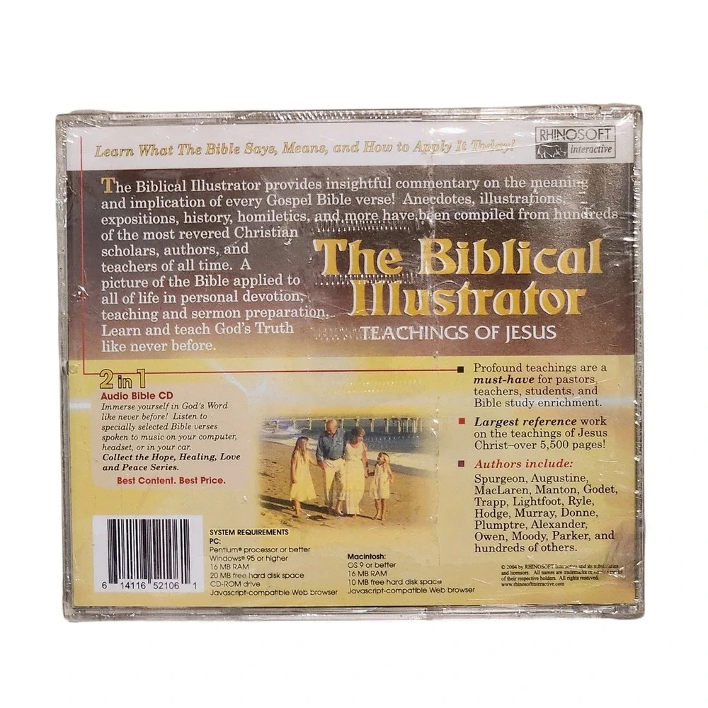 ✝️ The Biblical Illustrator: Teachings Of Jesus‎ PC MAC CD-ROM NEW SEALED! ✝️